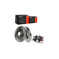 10.83 inch (275mm) Front Vented Brake Rotors and Ceramic Pads Kit 2005-2007