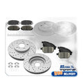 Front Rear Disc Rotors Brake Pads for 2010 2011 - 2017 Toyota Prius Lexus CT200h