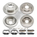 Front Rear Solid Ceramic Brake Rotors & Pads Kit Fits 2009 Ford F-150