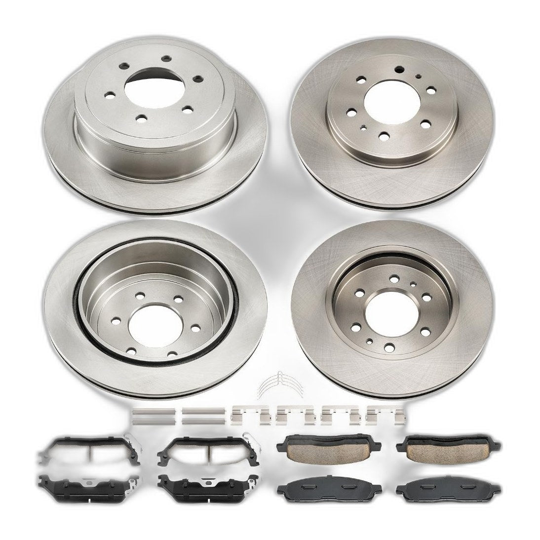 Front Rear Solid Ceramic Brake Rotors & Pads Kit Fits 2009 Ford F-150
