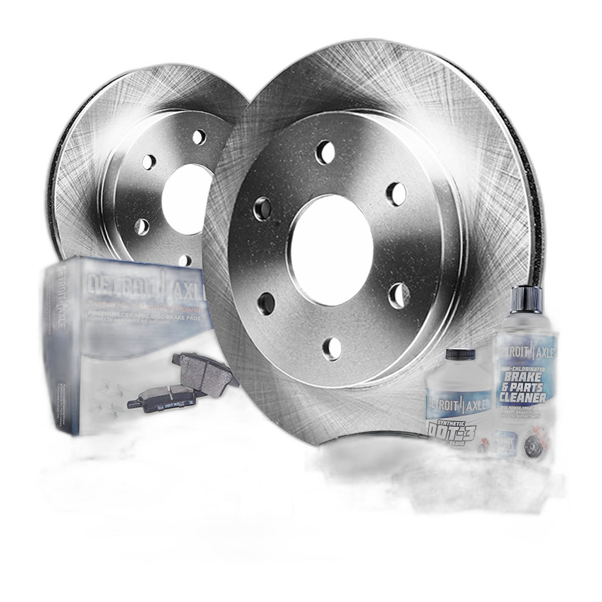 Rear Brake Kit for 99-06 GMC Sierra Chevy Silverado 1500 Rotors Pads 6 Pc