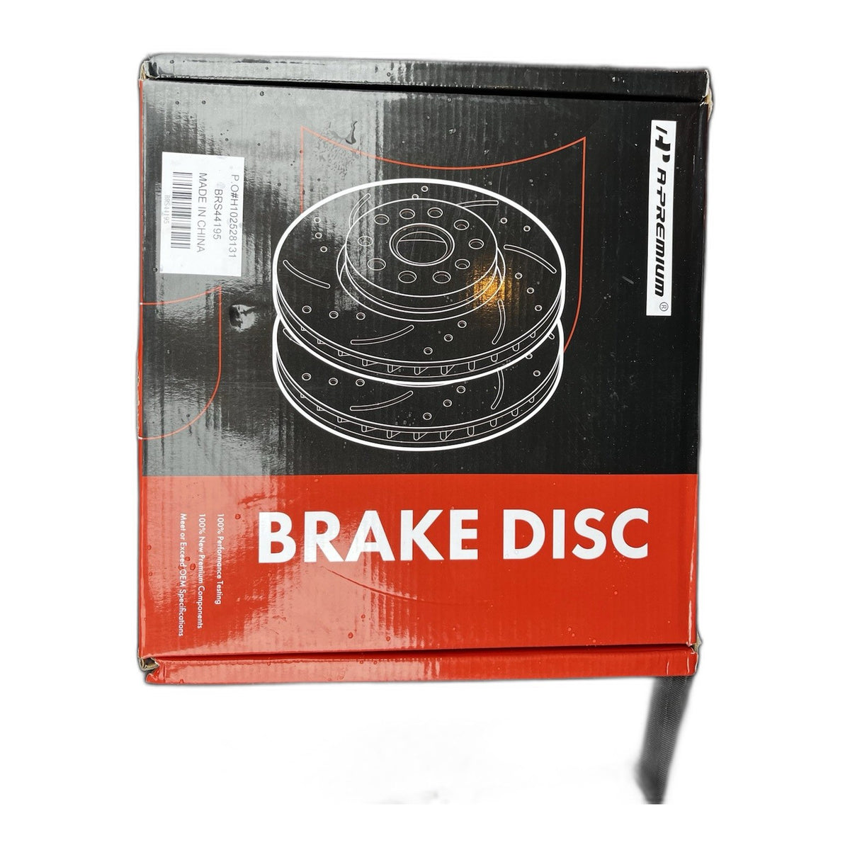 A-Premium Rear Brake Rotors – Drilled & Slotted – Pair