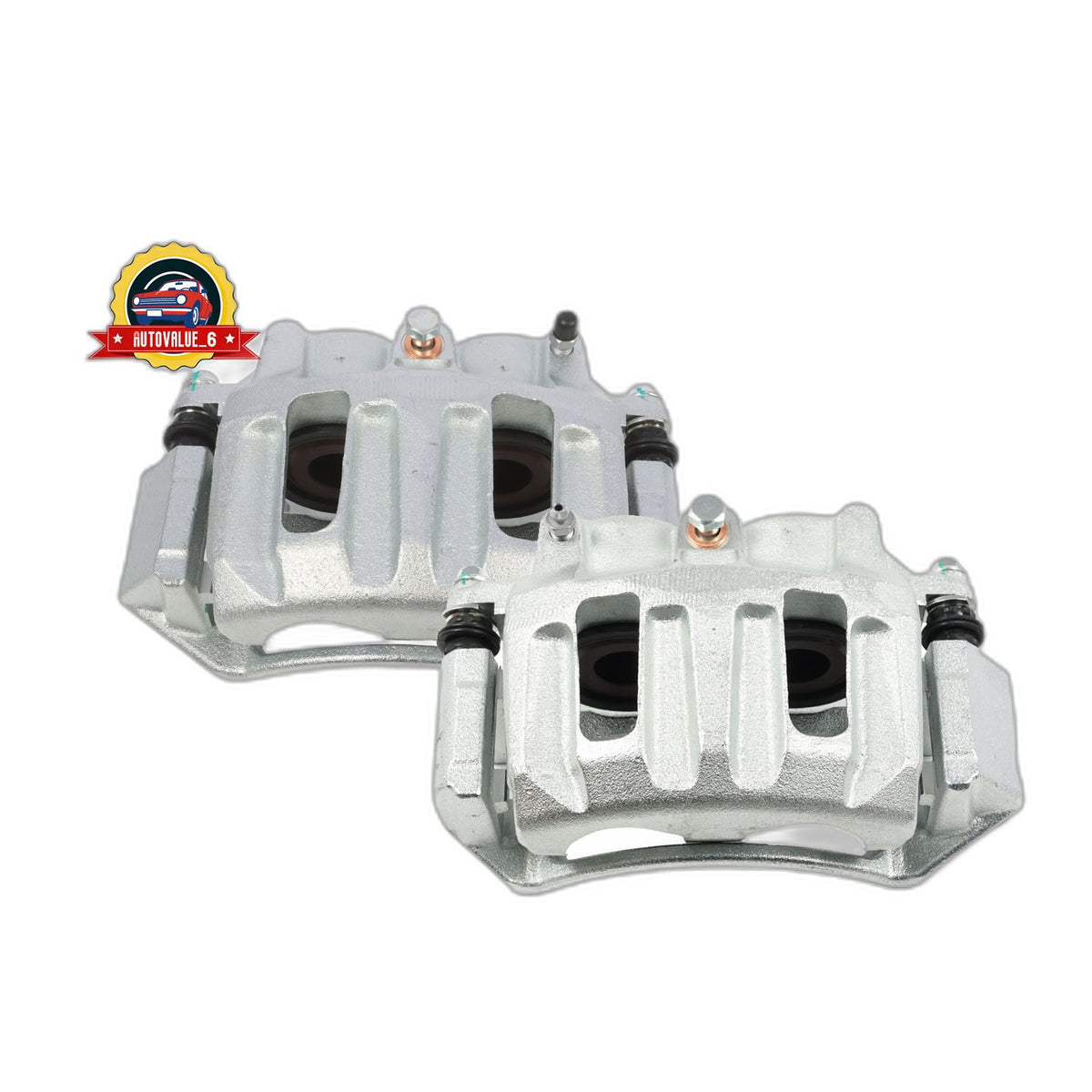 Pair Front Brake Calipers Left Right With Bracket For Ford F-150 1999-2003