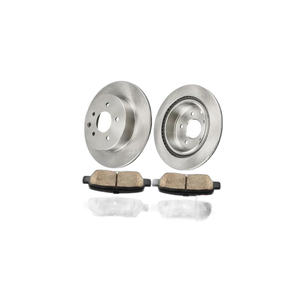 Rear Brake Kit Rotors and Ceramic Pads Replacement for Rogue 2008 DBK288