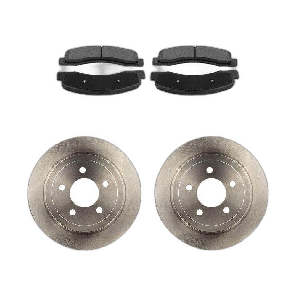Front Brake Rotors + Brake Pads Set Kit for 2000 Ford F-250