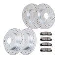 Front Rear Brake Rotors and Brake Pads Kit for Nissan Altima 2013-2023 Brakes