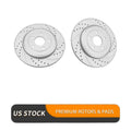 Rear Brake Rotors Ceramic Pads Kit for Ford Explorer Taurus Flex Brakes Drilled