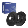 Front Drilled Slotted Brake Rotors Pair for Dodge Charger 2023