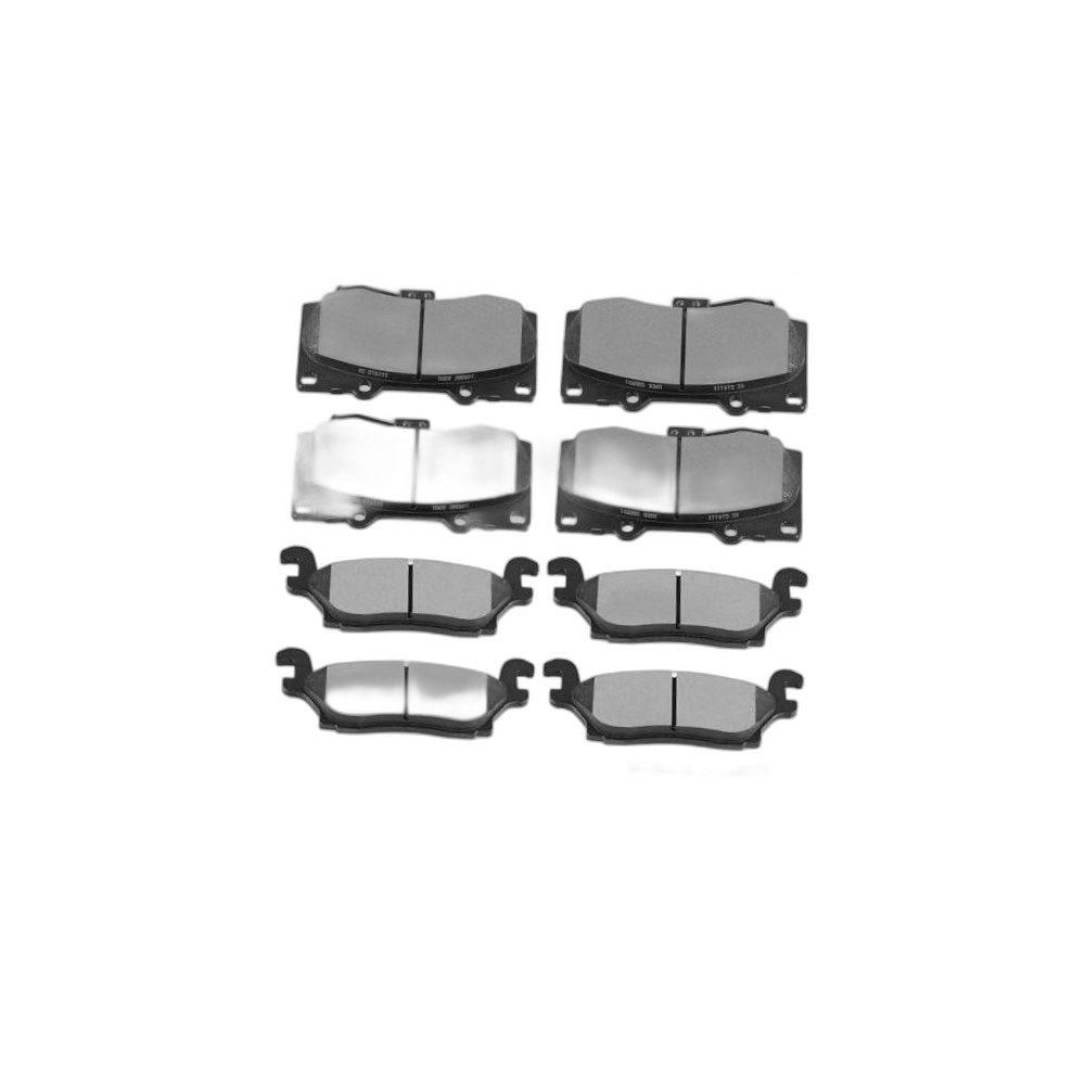 Ceramic Brake Pads Kits, 8pcs Pads Set For Hummer For Front D1119 & Rear D1120