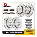 Front and Rear Brake Rotors Pads for Ford Explorer Flex Lincoln MKT Brakes