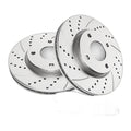 Front Drilled Slotted Rotors Ceramic Brake Pads Kit Fit Nissan Cube Sentra Versa