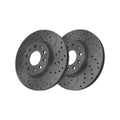 Front Drilled Slotted Brake Rotors Pair for Chevy, Trax 2024-2025, FWD L3 1.2L