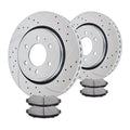 Front Brake Rotors Pads Kit for Ford F-150 Navigator Drilled Slotted Brakes