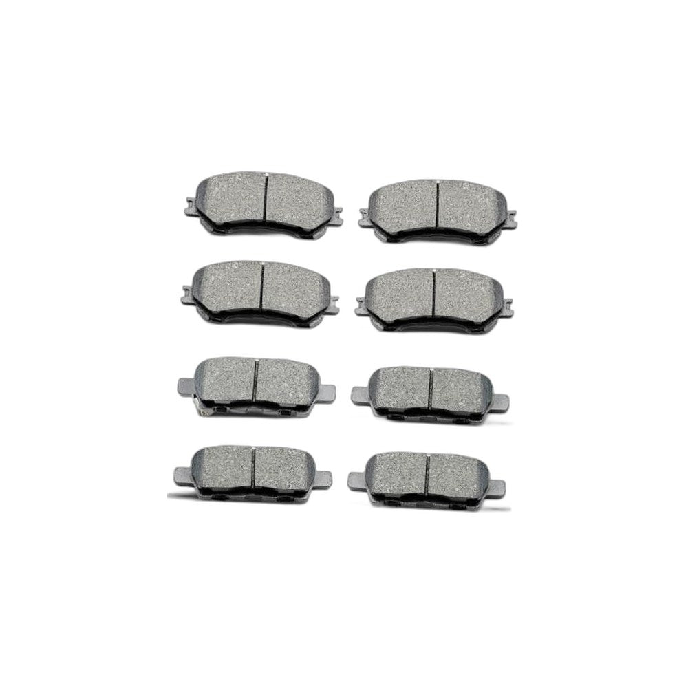 Front Rear Ceramic Brake Pads 8 Pieces Set for 2014-2019 Rogue,for 2017