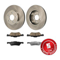 4x Front Brake Pads + 2x Front Brake Rotors Kit for 2010 Ford Escape 2.5L L4