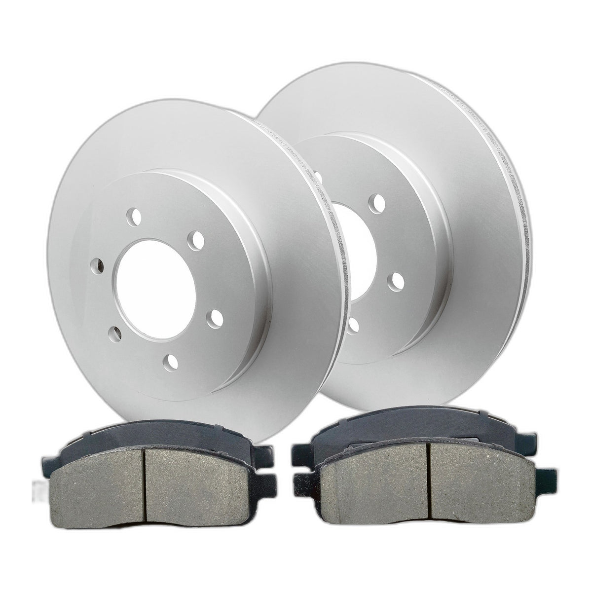 4WD 12.99" Front Rotors Brake Pads Kit for 2004-2008 Lincoln Mark LT Ford F-150