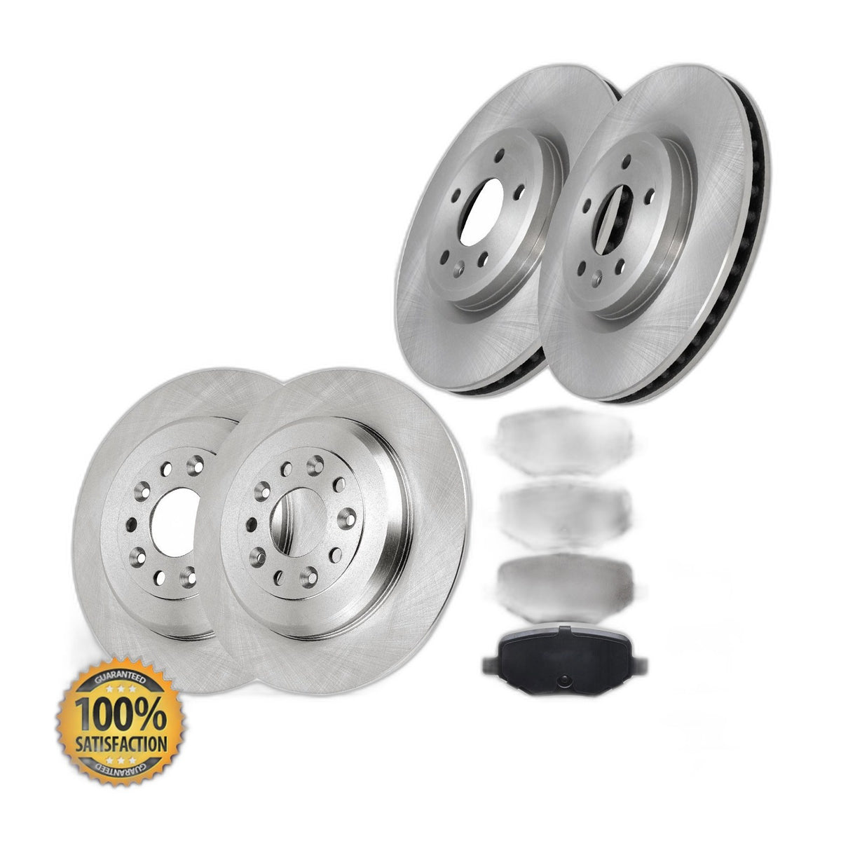 Front Rear Brake Rotors Pads Kit for 2011 2012 2013 - 2017 2019 Ford Explorer
