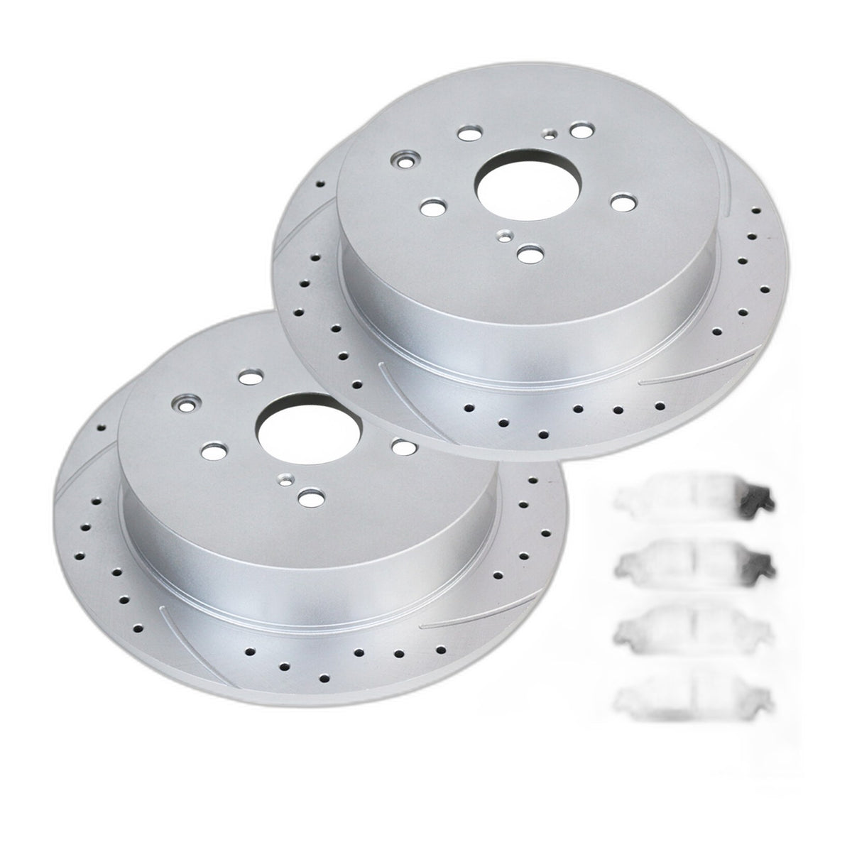 REAR Brake Rotors Pads Kit for Toyota Highlander Sienna Lexus RX350 Brakes