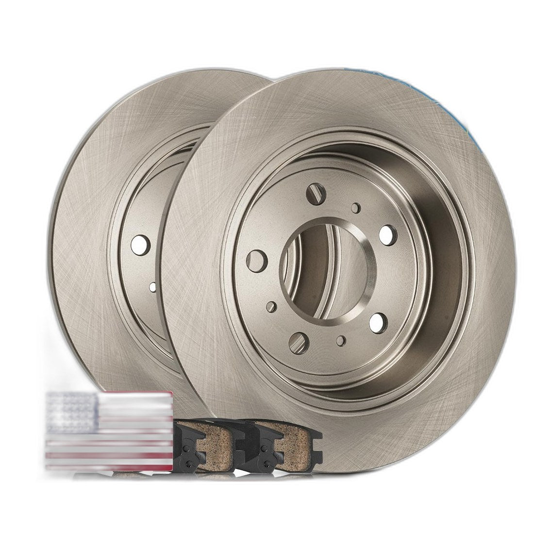PHILTOP Brake Kits Rear Brake Pads And Rotors Kit Chevrolet 2006-2010 Impala