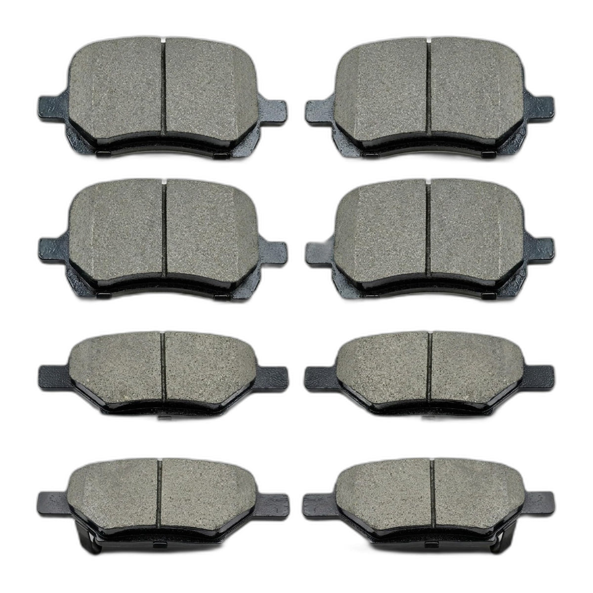 D1033 D1160 Front Rear Ceramic Brake Pads Set for 2004-2012 Chevy Malibu,...