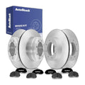 Front Rear Brake Rotors Ceramic Pads for Ford F-250 Super Duty 2022
