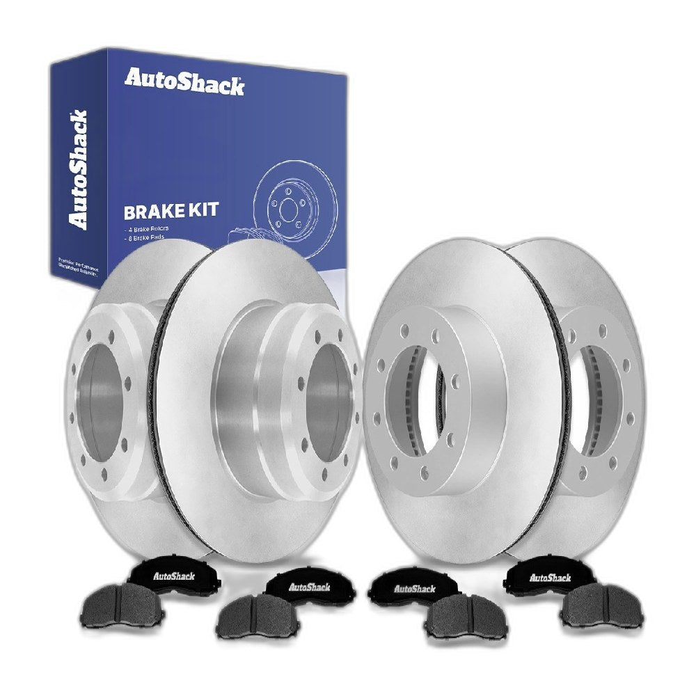 Front Rear Brake Rotors Ceramic Pads for Ford F-250 Super Duty 2022