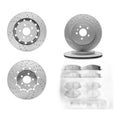 Front+Rear Drilled Brake Rotors + Ceramic Pad Kit for Ford Explorer Police Flex