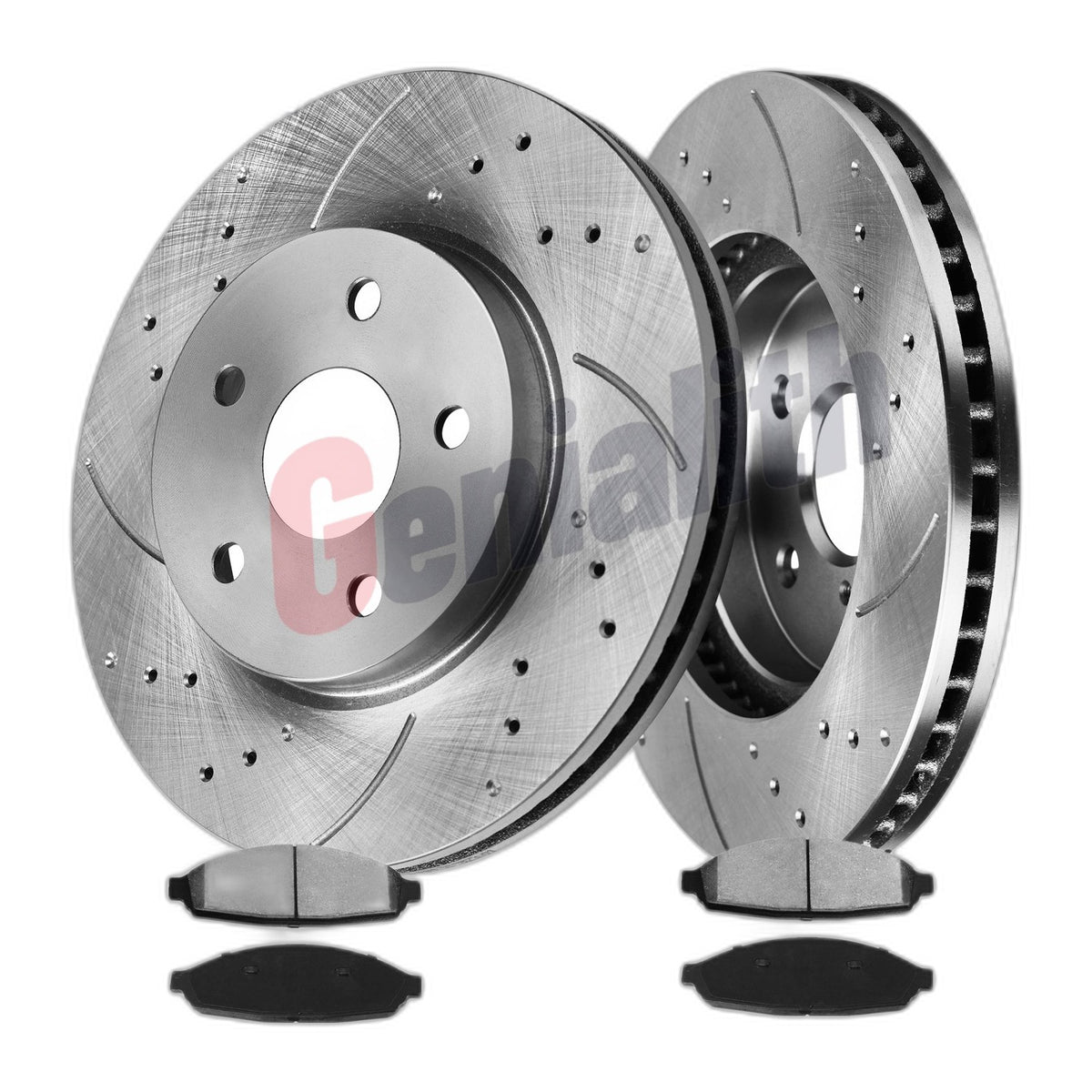 For Mercury Grand Marquis 2003 - 2011 Front Disc Brake Rotors Ceramic Pads Kit