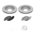 Front Drilled Disc Rotors + Ceramic Brake Pads Kit for 1997 - 2003 Ford F-150