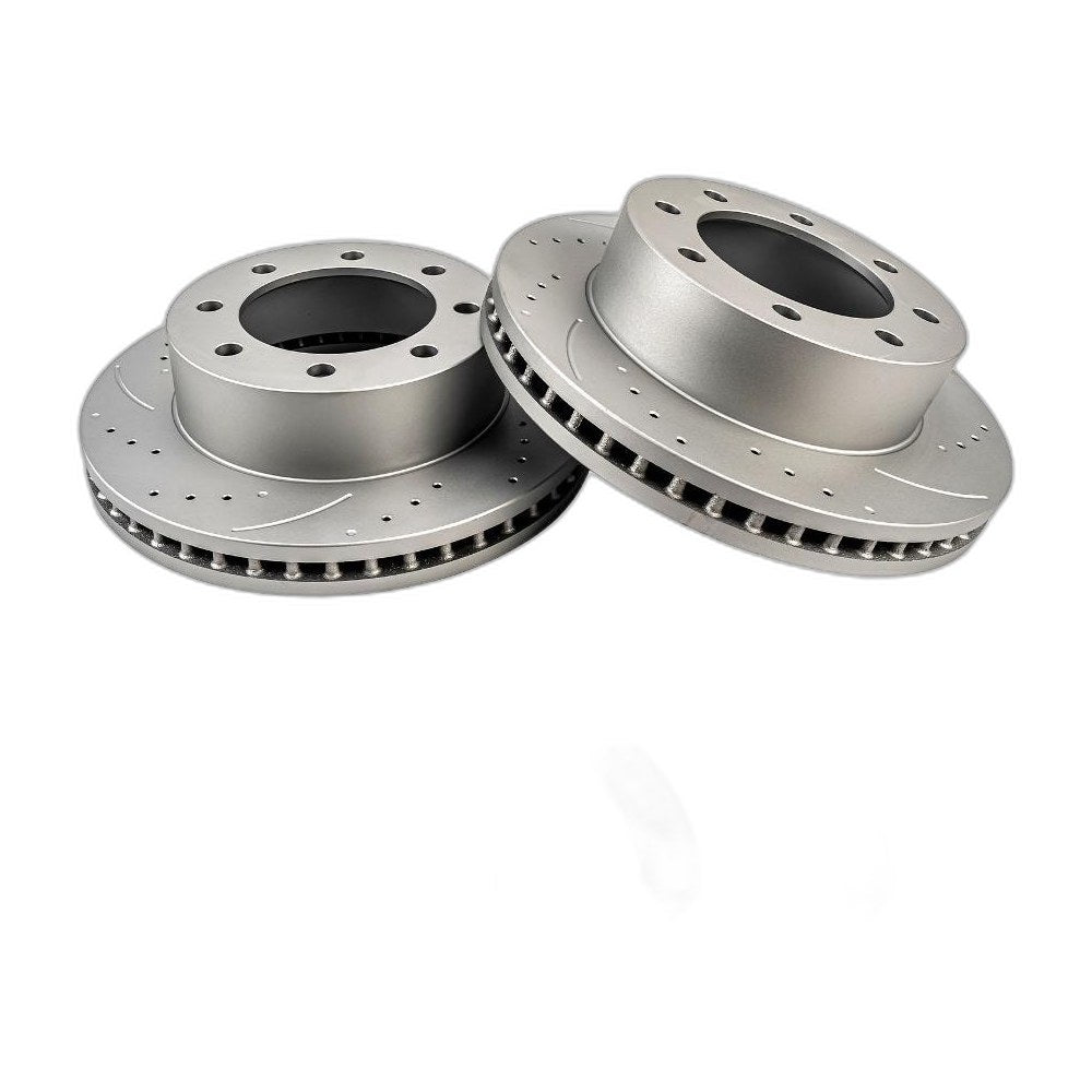 Front Brake Rotors &Front Brake Pads For 05-07 F-250/350 6.0L 05-10 F-250 5.4L