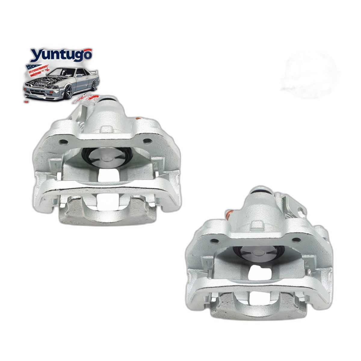 Rear Brake Calipers with Bracket Pair for Ford Explorer Flex Taurus Lincoln MKS