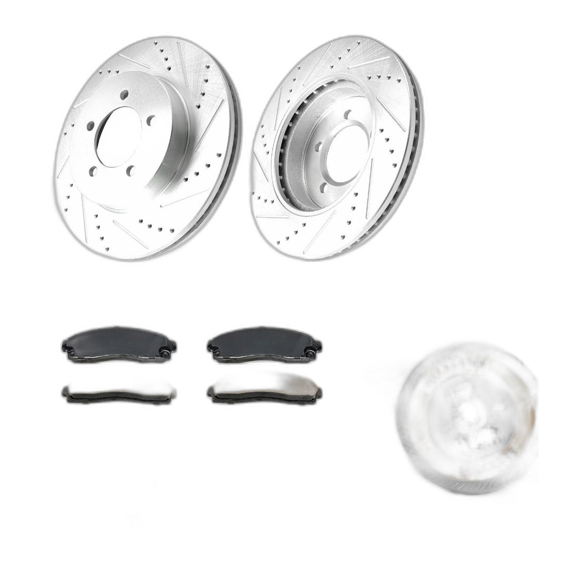 Front Brake Rotors Pads Kit Ceramic Drilled Slotted for Ford Explorer 2002-2005