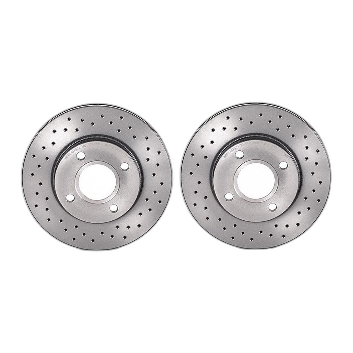 Front Brembo Brake Kit Coated Disc Rotors Ceramic Pads For Ford Focus 2000-2004