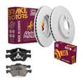 Front Brake Rotors Set + Disc Brake Pads Kit for 05-12 Ford Escape Mazda Tribute