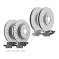 Front Rear Disc Rotors Ceramic Brake Pads For Ford Escape Lincoln MKC 2017-2019
