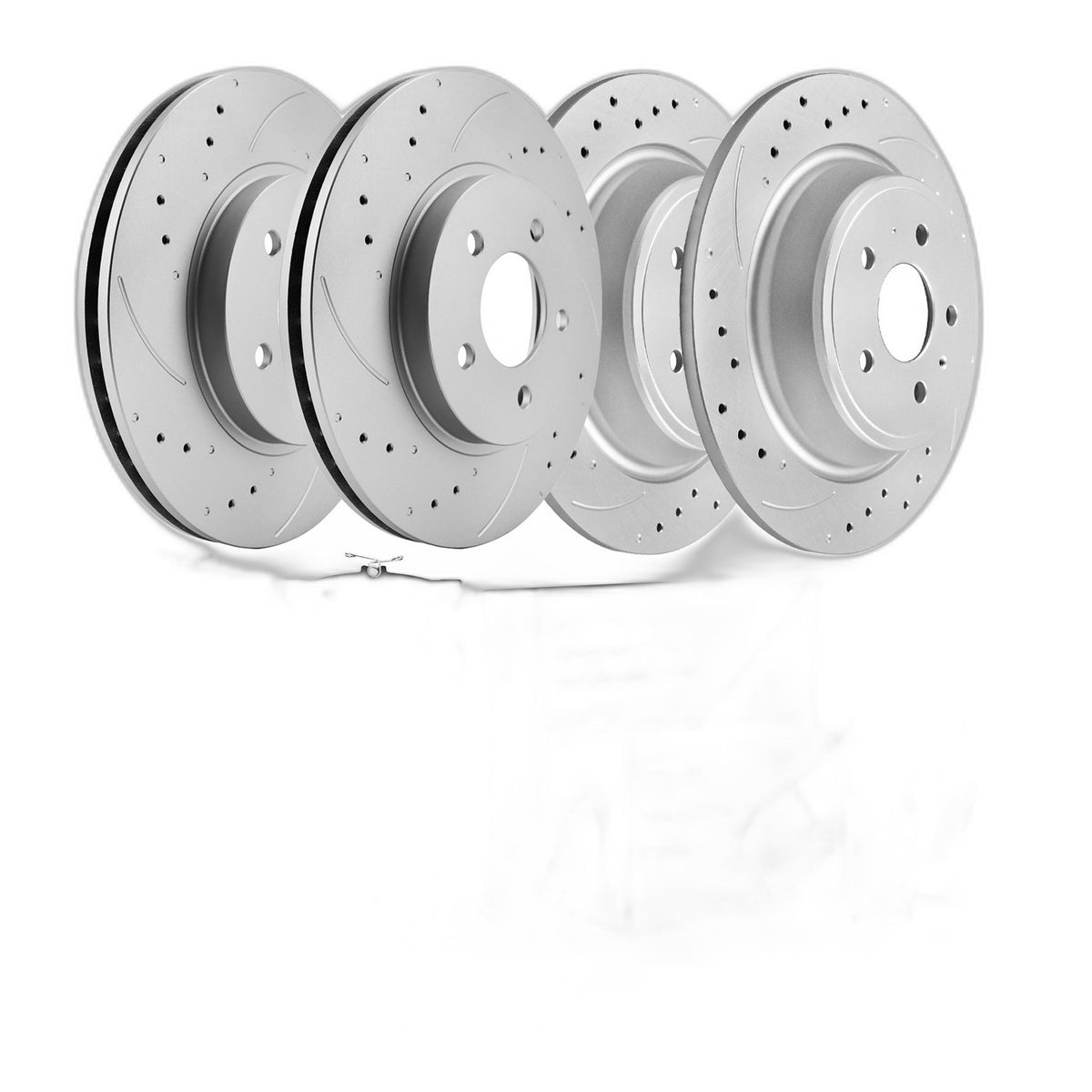 Front & Rear Brake Rotors Brake Pads Kit for 2018 2019 Ford Escape 2.0L