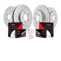 AWD Front & Rear Brake Rotors Brake Pads Kit for 2017 2018 2019 Ford Escape 1.5L