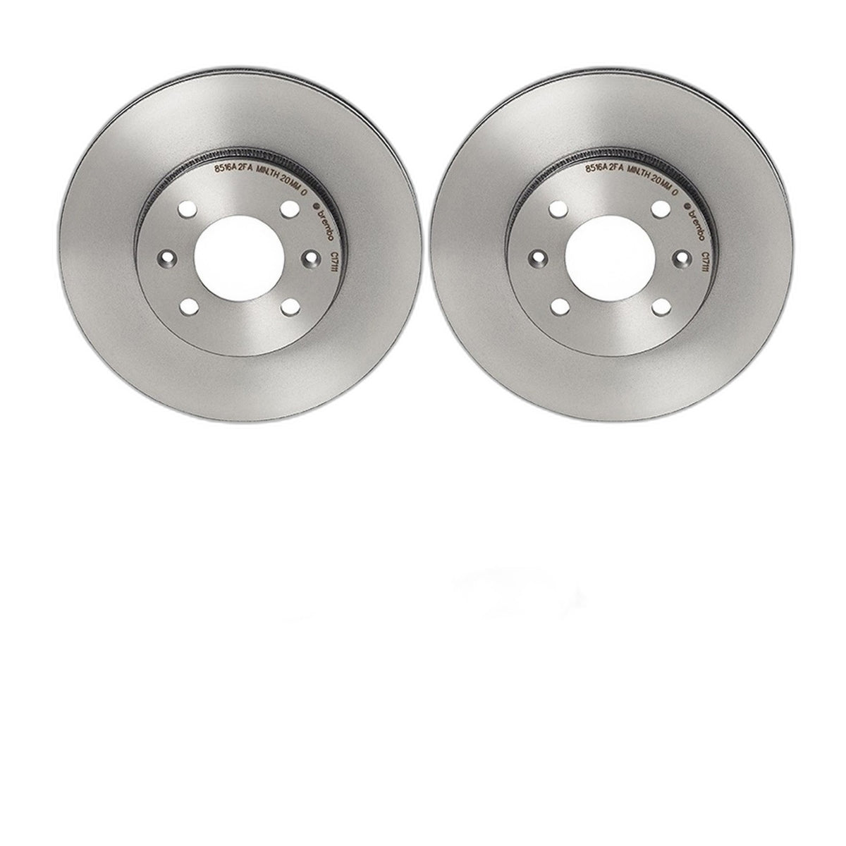 Brembo Front Brake Kit Disc Rotors and Ceramic Pads For Hyundai Accent Kia Rio