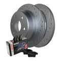 Rear Brake Kit Drilled 325mm Rotors Bosch Ceramic Pads For Silverado Sierra 1500