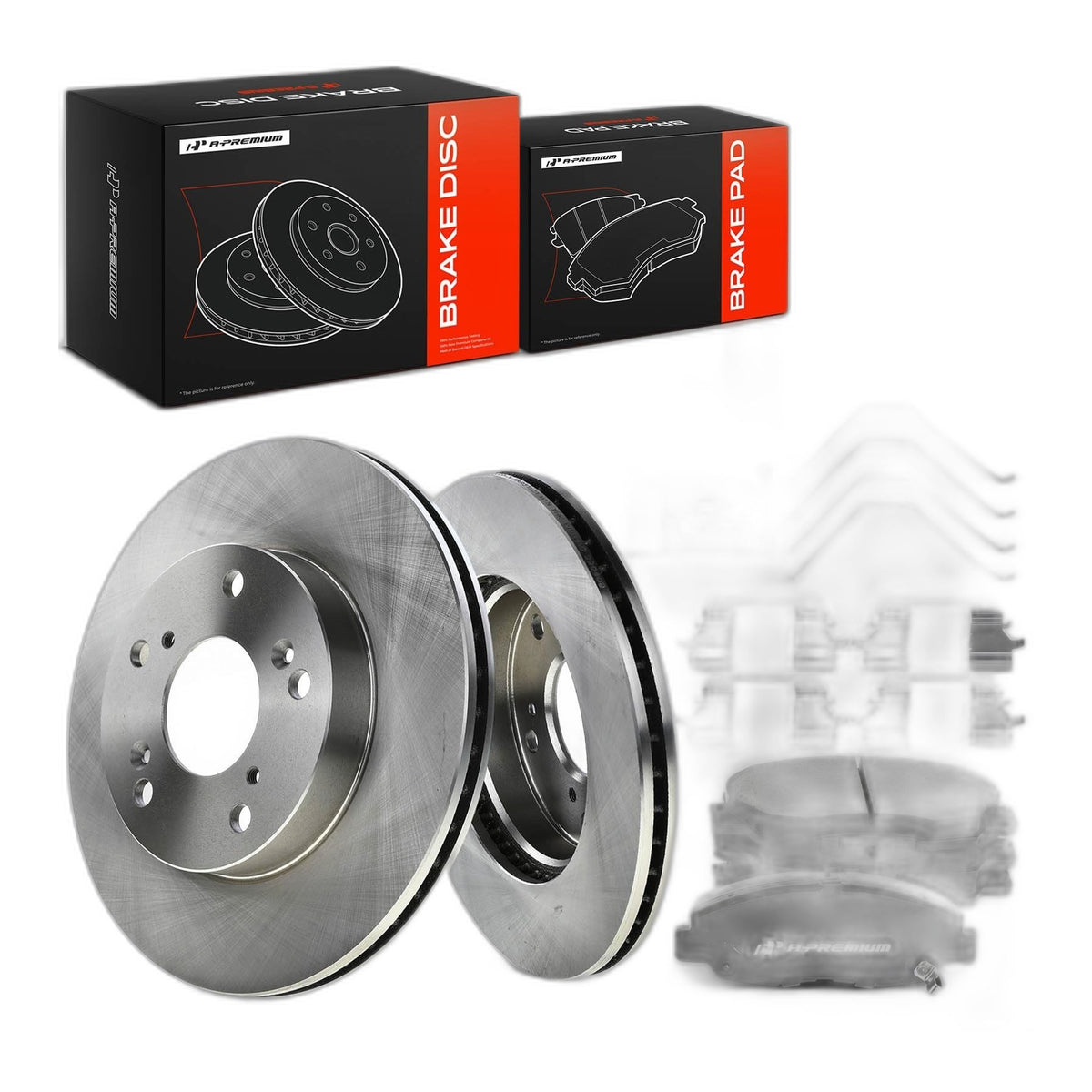 10.31" Front Vented Brake Rotors & Ceramic Pads Kit - High Performance, Durable