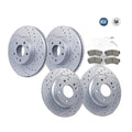 Front & Rear Rotors Brake Pads for Ford Fusion Mazda 6 Lincoln MKZ Mercury Milan