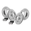 Front & Rear Brake Rotors + Ceramic Brake Pads for 2001-2006 2007 Toyota Sequoia