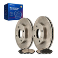 Front Brake Kit, OE Rotors and Ceramic Pads D941 for Hyundai Elantra 2002-2005