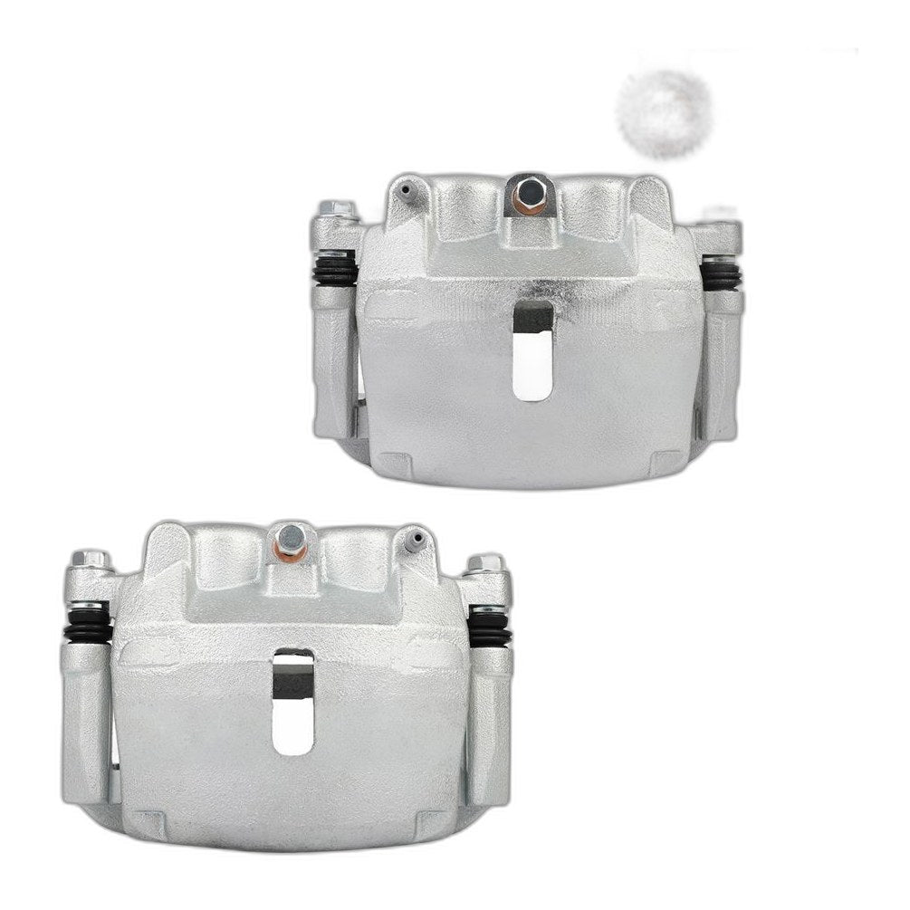Pair Front Brake Calipers For Ford F-150 2009 Lobo 2009-2014 w/ Bracket