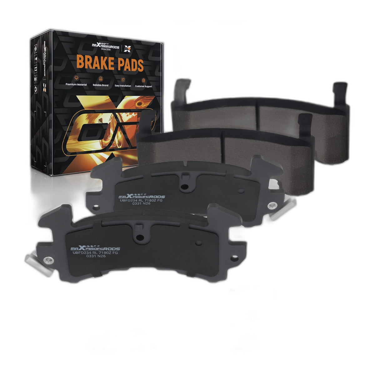 Front or Rear Ceramic Brake Pads Set for Pontiac Bonneville/Firebird/Lemans