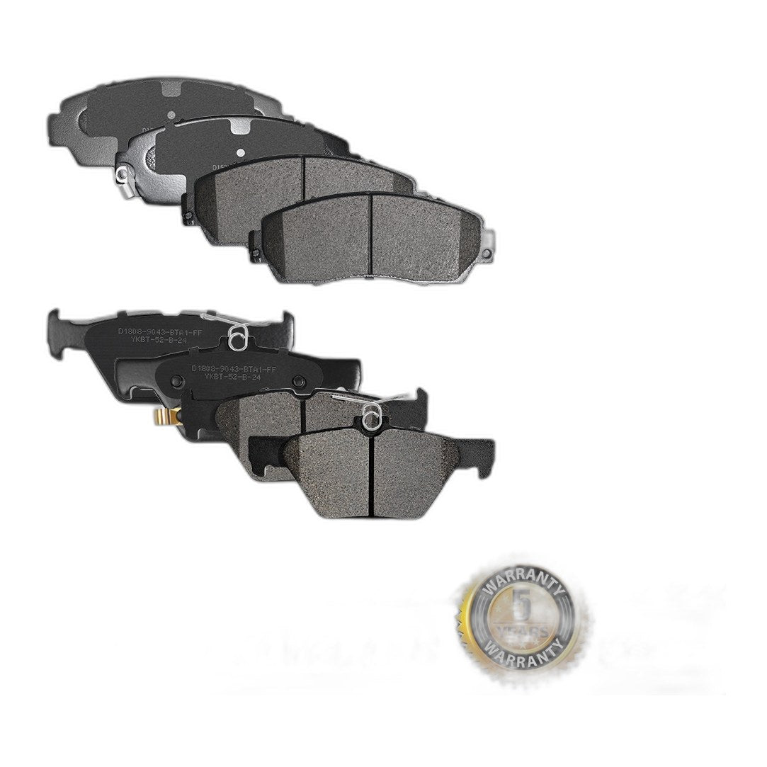 For Subaru Legacy 2015 - 2018 2019 2.5L Front & Rear Disc Ceramic Brake Pads Set