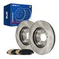 Front Brake Kit, OE Rotors and Ceramic Pads D465A for Honda Civic 1999-2002-2003