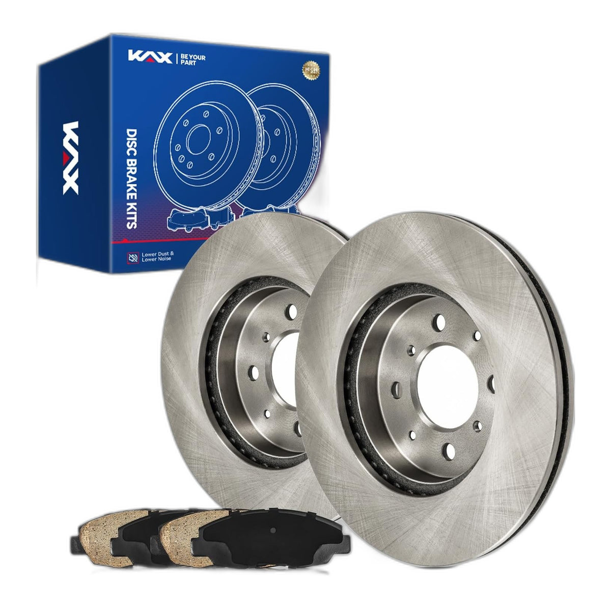 Front Brake Kit, OE Rotors and Ceramic Pads D465A for Honda Civic 1999-2002-2003
