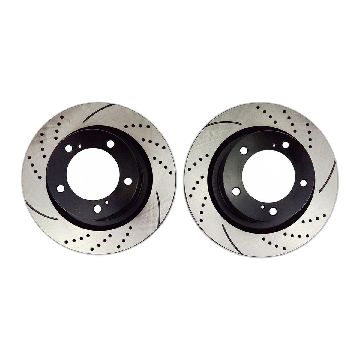 Front Drilled Brake Rotors + Ceramic Pads For 2008 - 2018 Toyota Sequoia Tundra