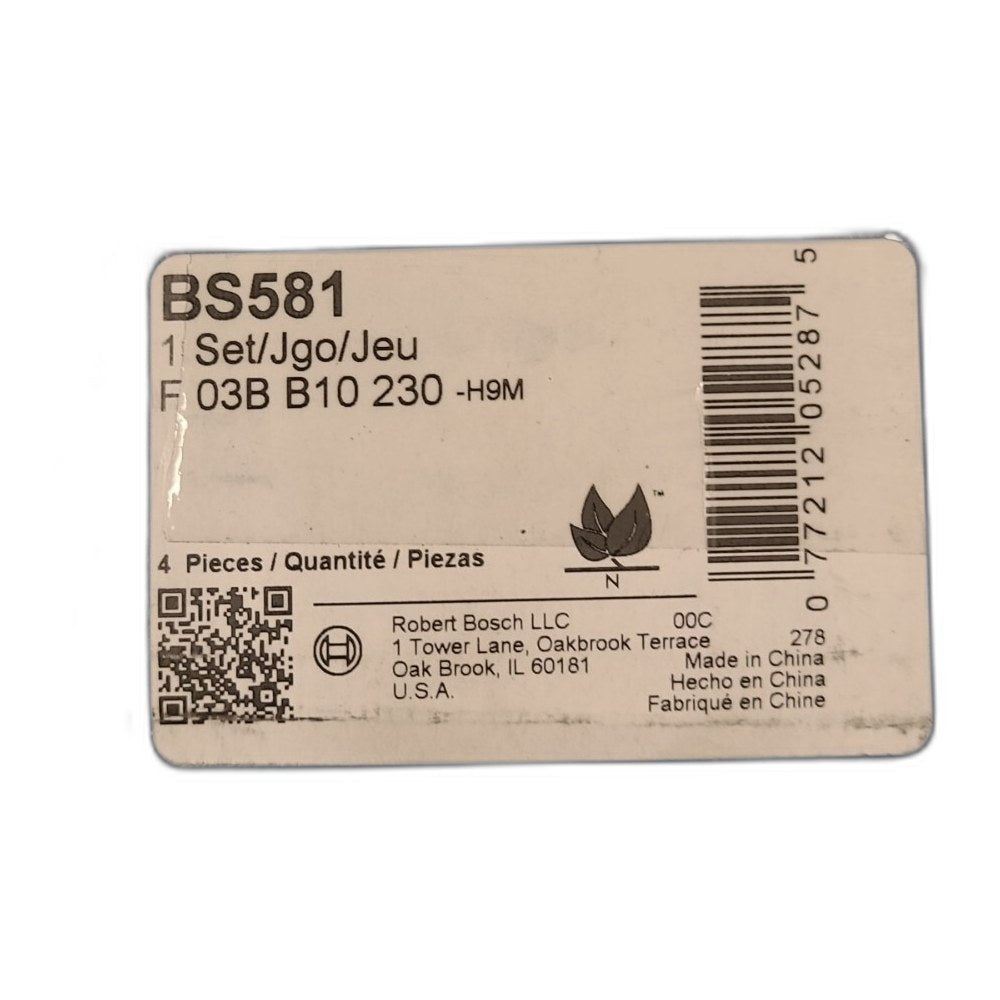 Drum Brake Shoe-Drum Rear Bosch BS581